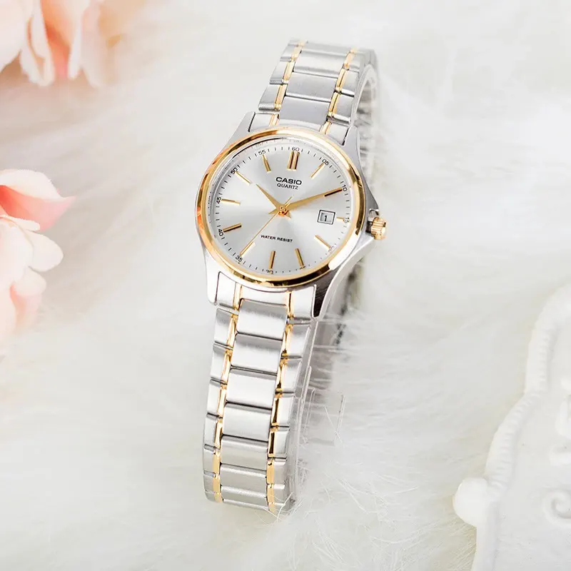 Casio Enticer Two-tone Couples Watch | MTP/LTP-1183G-7A